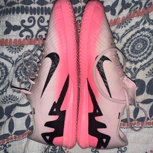 Nike Pink and Black indoor soccer shoes